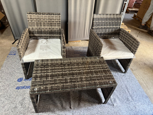 RBW0 GJ-0036 Outdoor Two Chairs and One Table Set