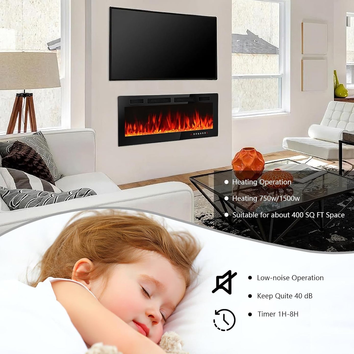 RBA1 50-LTFP-C1 Electric Fireplace