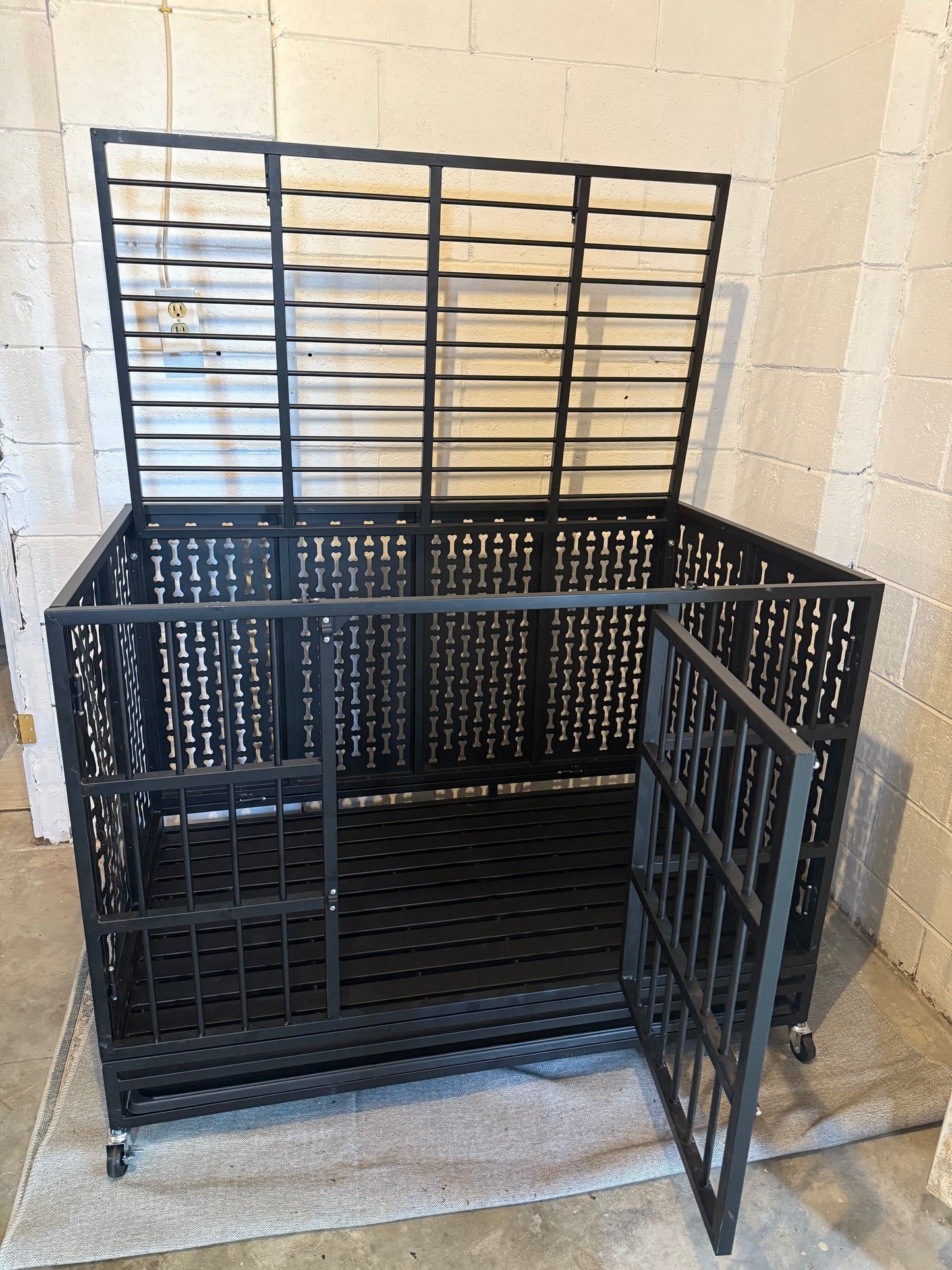 RBW0 48DC-SW-BLK 48 Inch Dog Cage