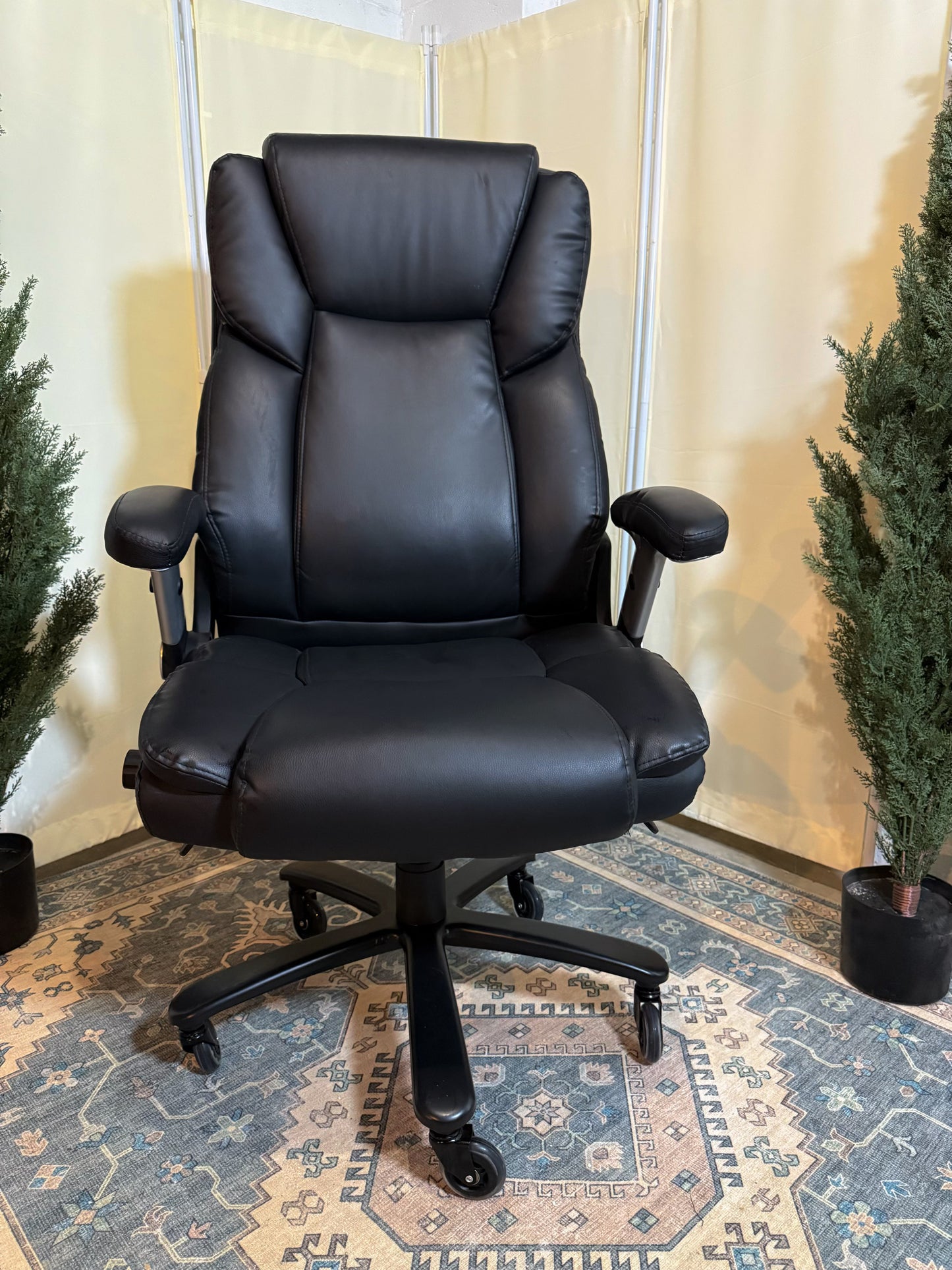 600lbs Large Heavy Duty Office Chair with Flip up Armrest, Big and Tall Office Chair