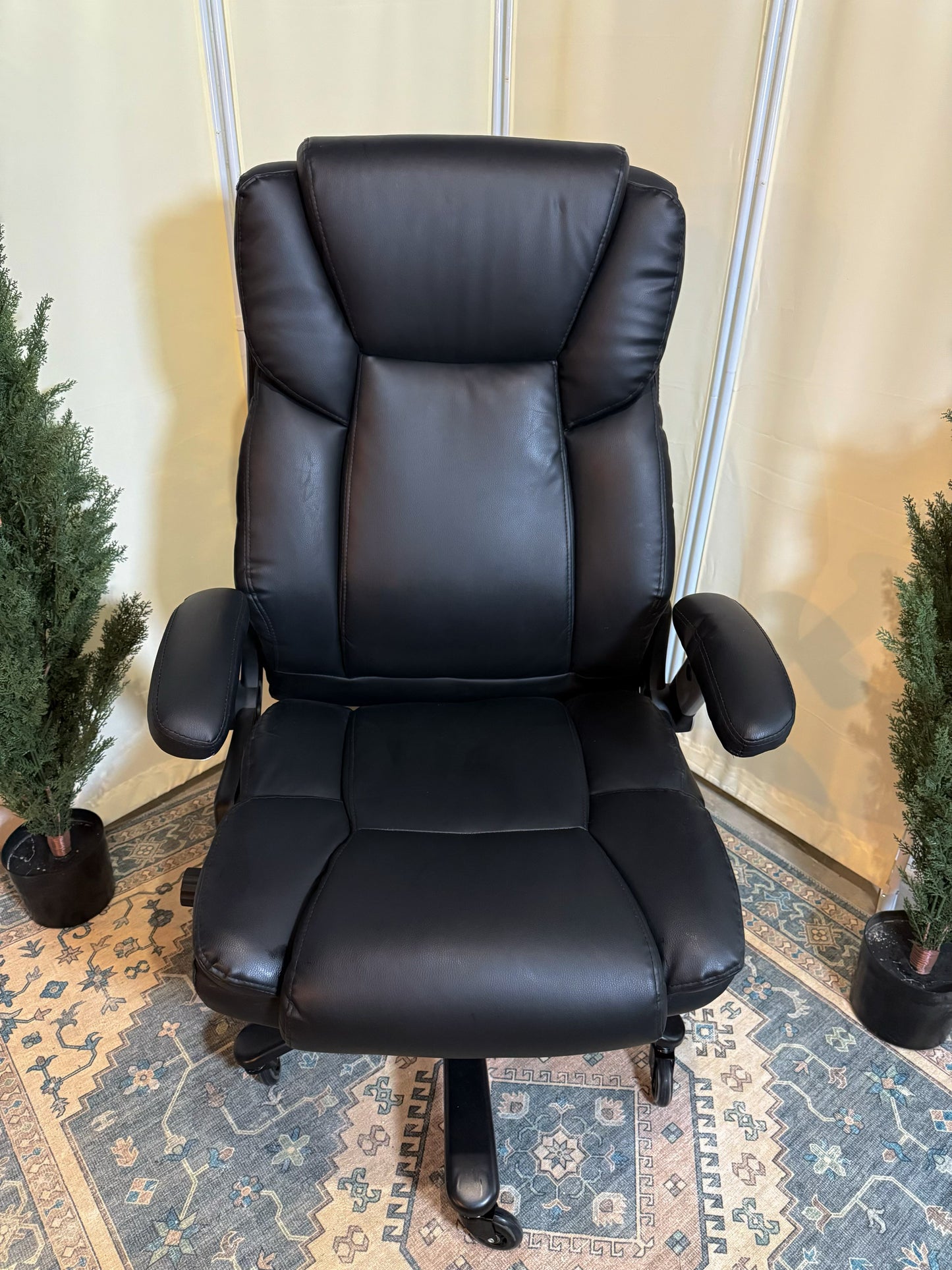 600lbs Large Heavy Duty Office Chair with Flip up Armrest, Big and Tall Office Chair