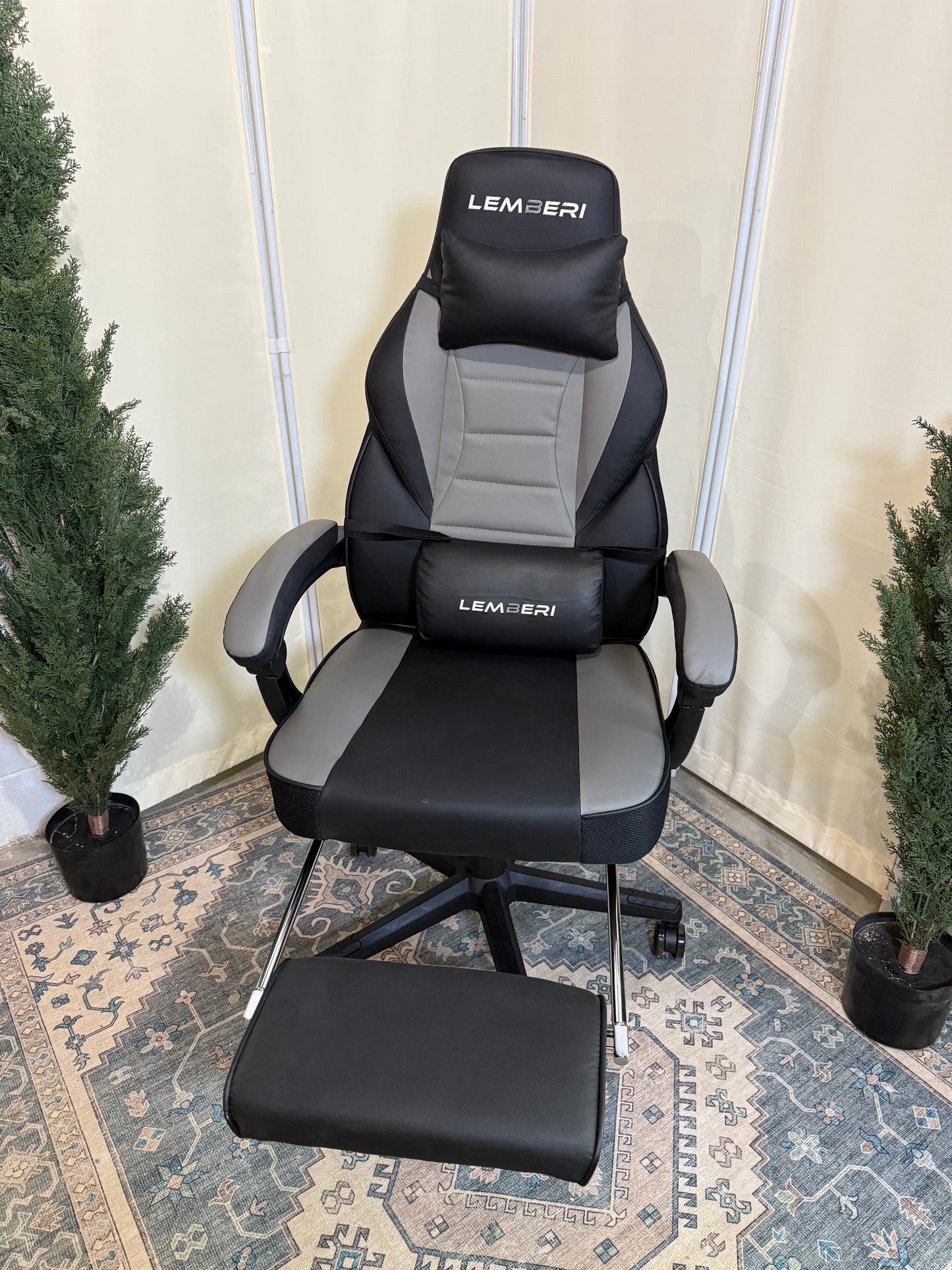 Gaming Chairs with Footrest,Ergonomic Video Game Chairs for Adults,Big and Tall Chair 400lb Weight Capacity, Racing Style Computer Gamer Chair with Headrest and Lumbar Support