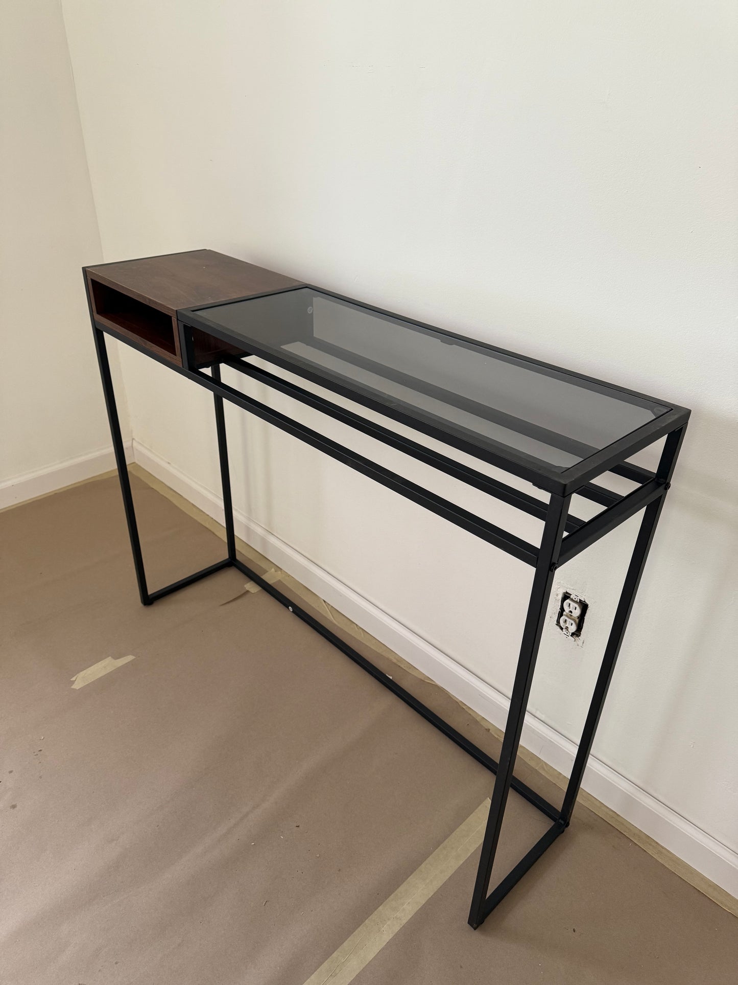 Timeless Entryway Console Table - 43 Inch Narrow Console Table, Table with Geome