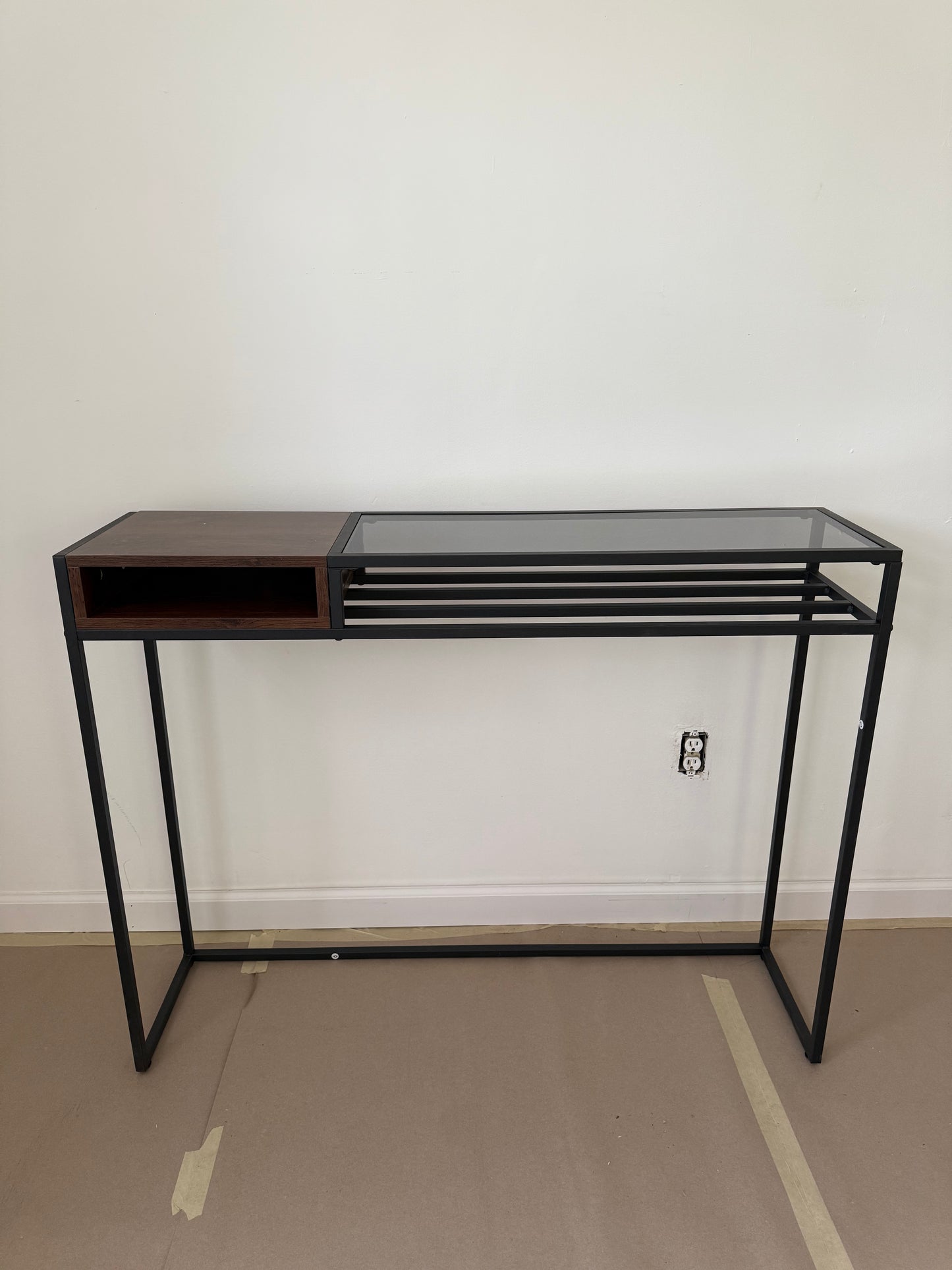 Timeless Entryway Console Table - 43 Inch Narrow Console Table, Table with Geome