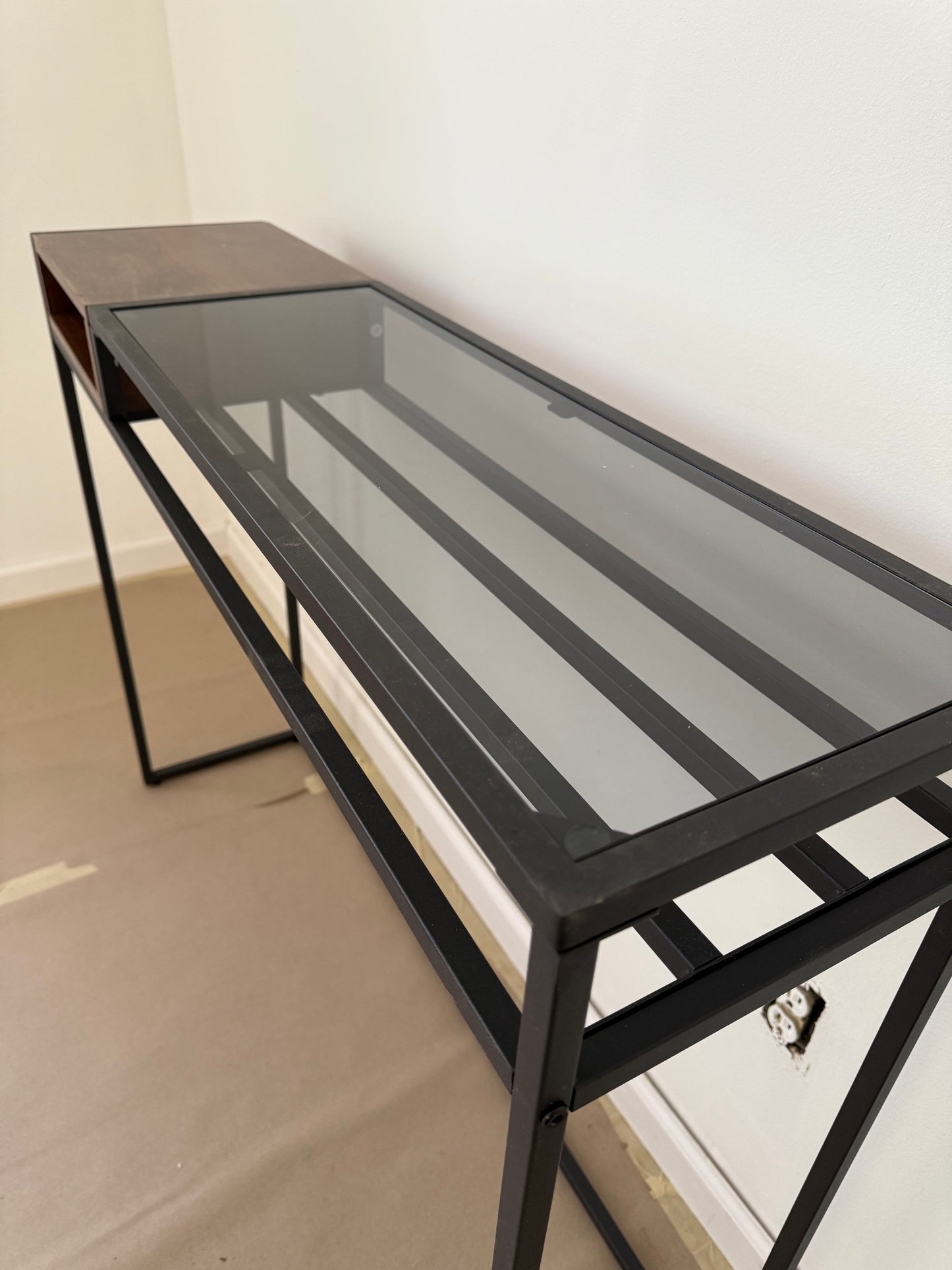 Timeless Entryway Console Table - 43 Inch Narrow Console Table, Table with Geome