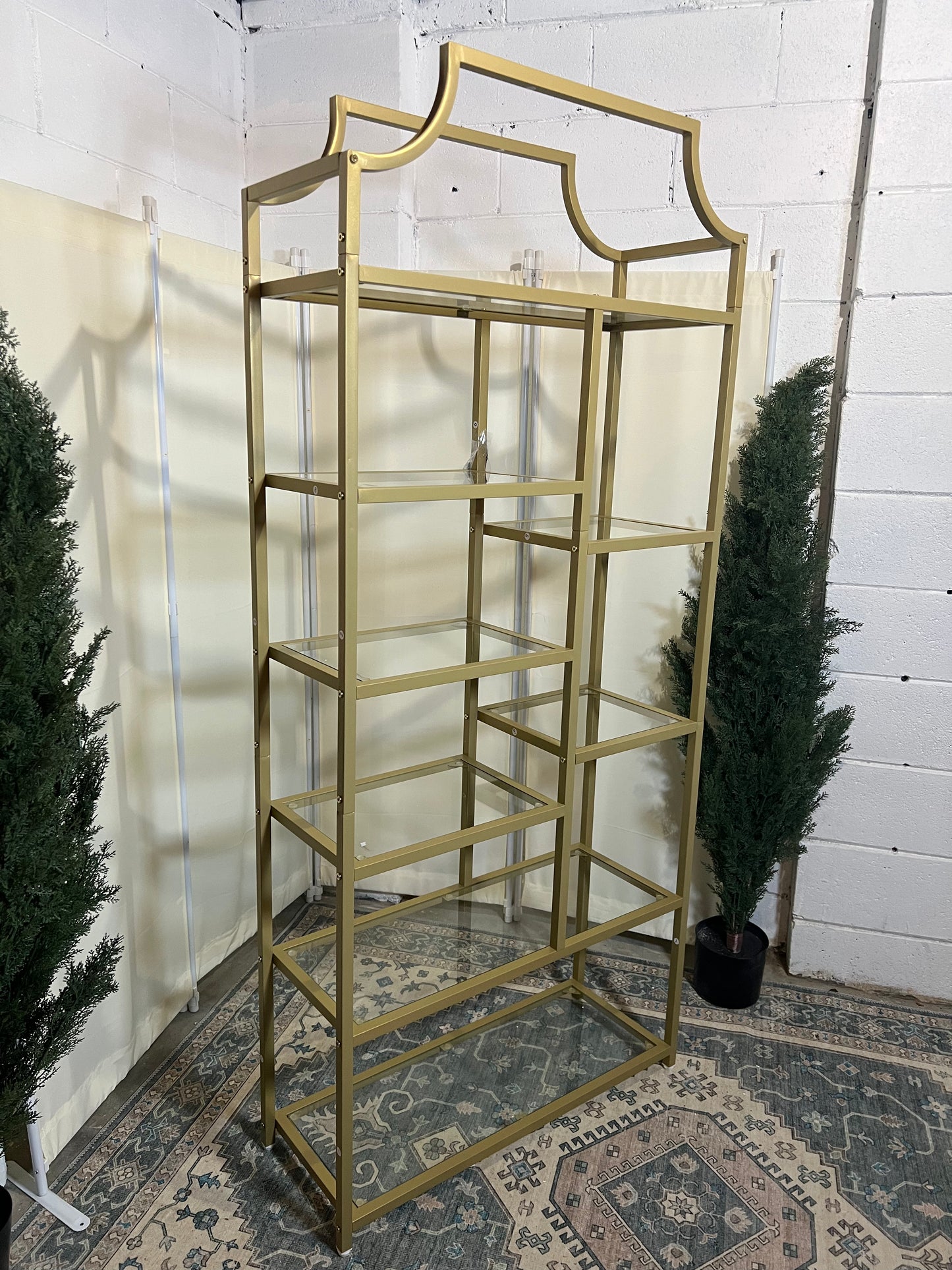 RBGW0 I870000783A2 Champagne Metal BookShelf