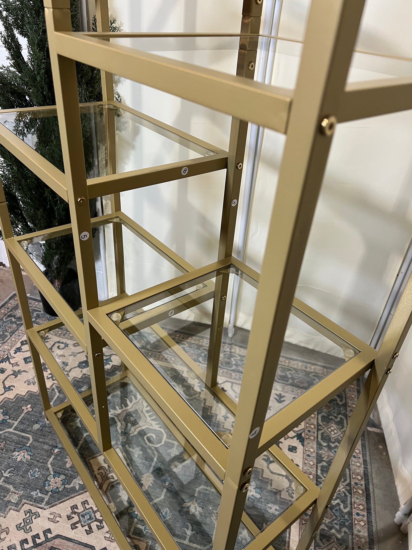 RBGW0 I870000783A2 Champagne Metal BookShelf