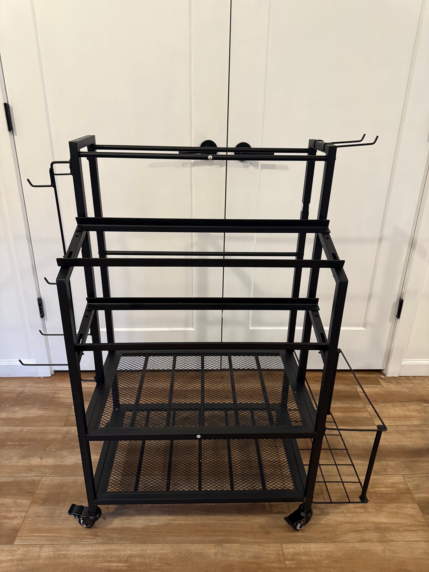 600LBS Dumbbell Rack Weight Stand - Bonvork Adjustable Weight Rack for Dumbbells, Home Gym Storage Rack for Yoga Mat Foam Roller Kettlebells, Workout Equipment Storage Organizer With Wheels