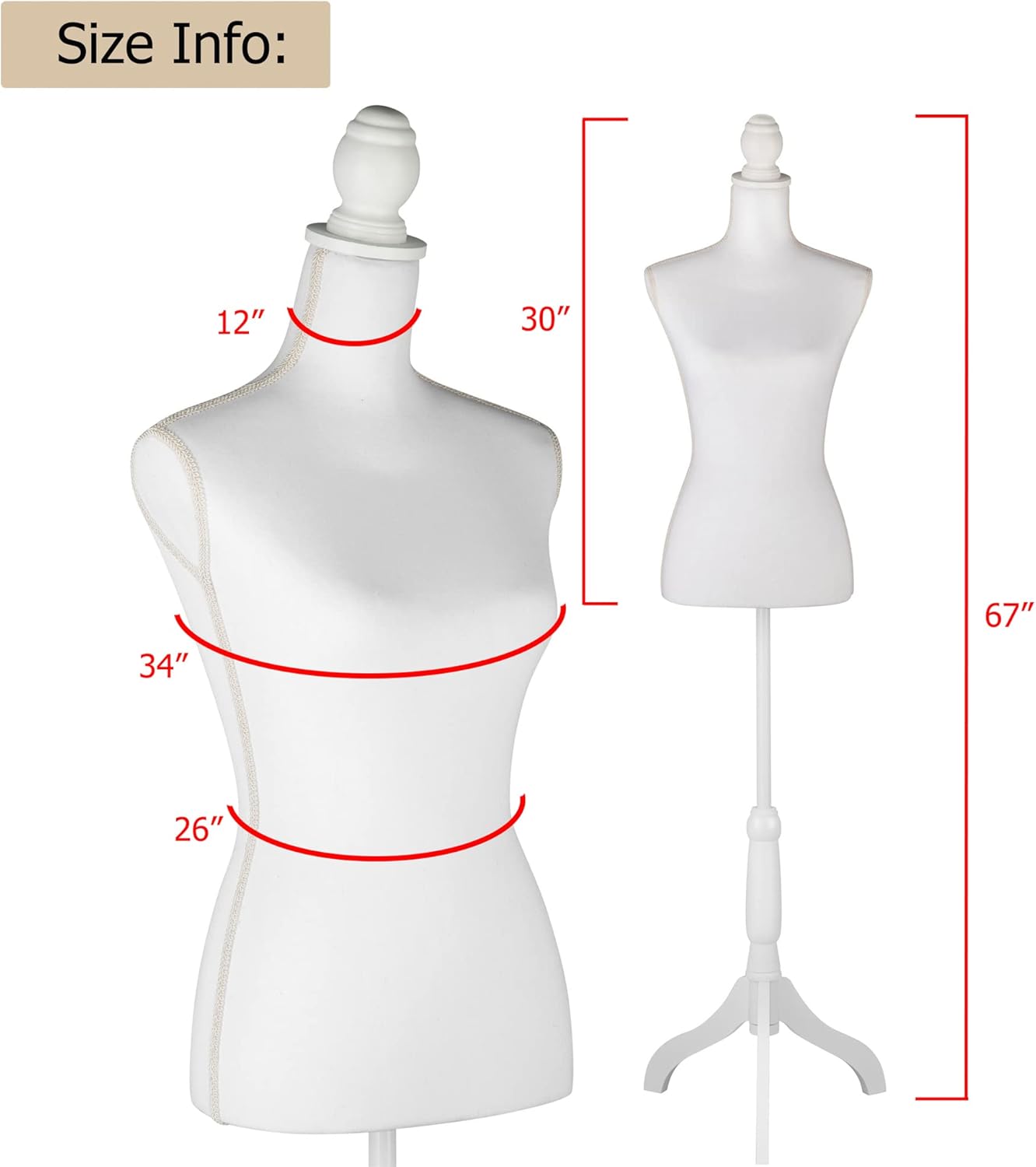 RBA2 HW01WE HYNAWIN White Female Mannequin