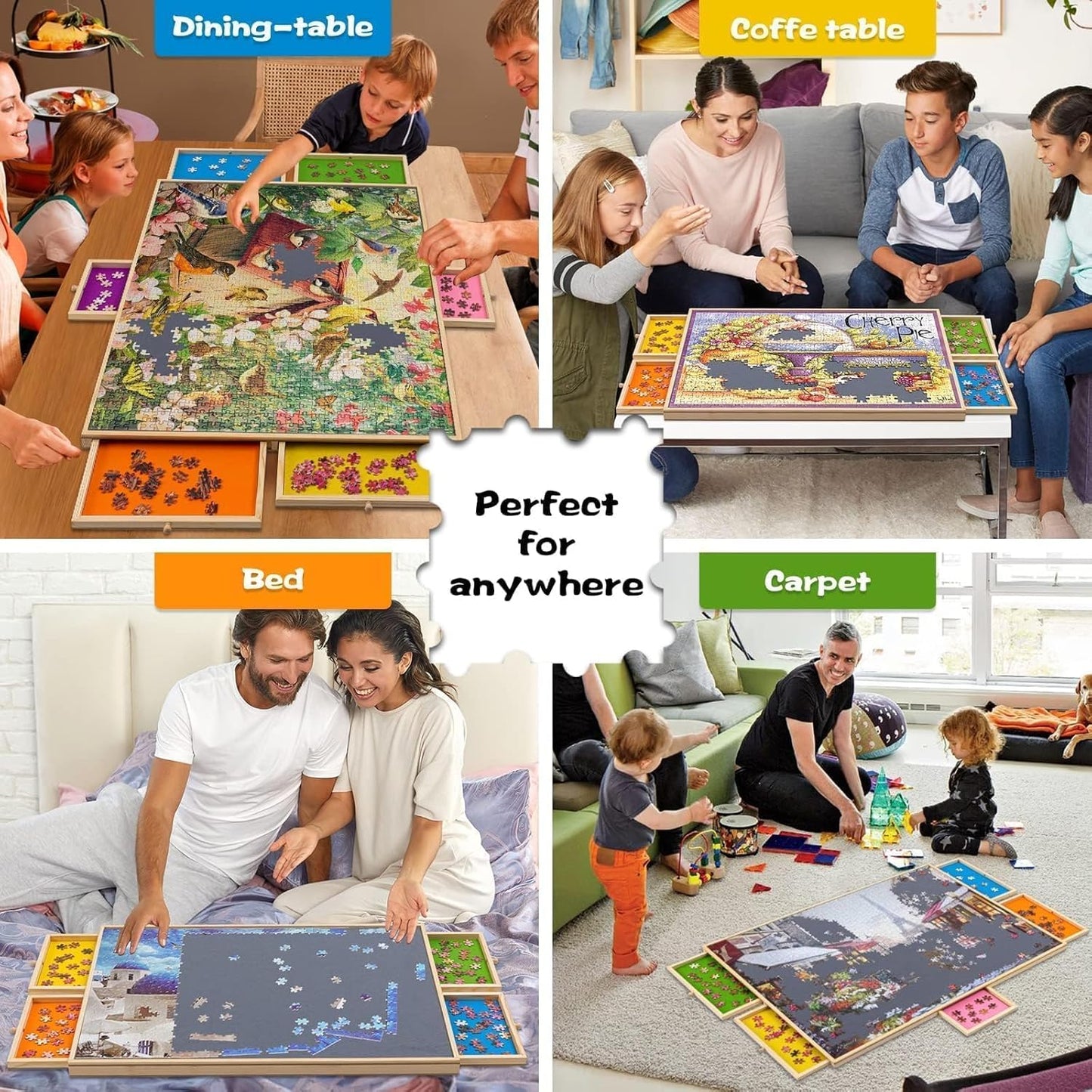 RBA1 G43PVLLNT LAFATI 1500 Pieces Rotating Puzzle Board