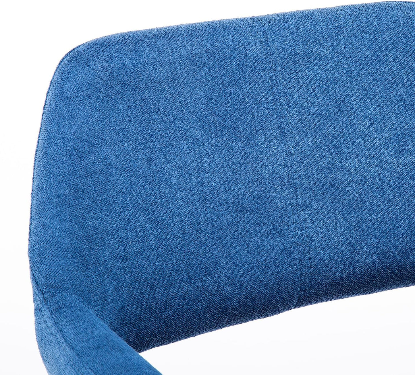 Mid Century Modern Dining Chairs Set of 2 & 4 & 6 Comfy Accent Chair Upholstered Kitchen Dining Living Room Chairs for Bedrooms Waiting Room Home Arm Desk Chair No Wheels (Blue, 2)