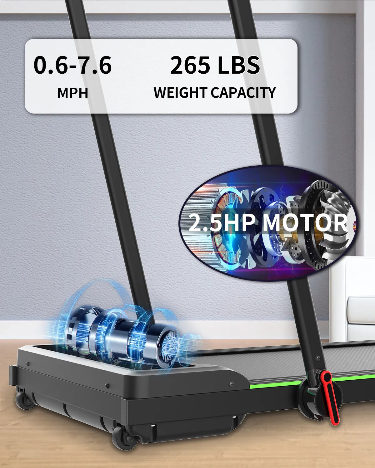 RBA1 P2-F Under Desk Treadmill