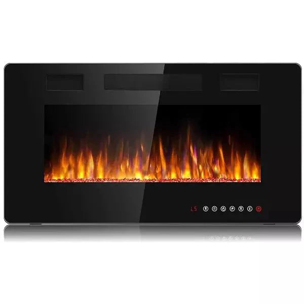 30 inch Ultra-Thin Wall Mounted & Recessed Electric Fireplace