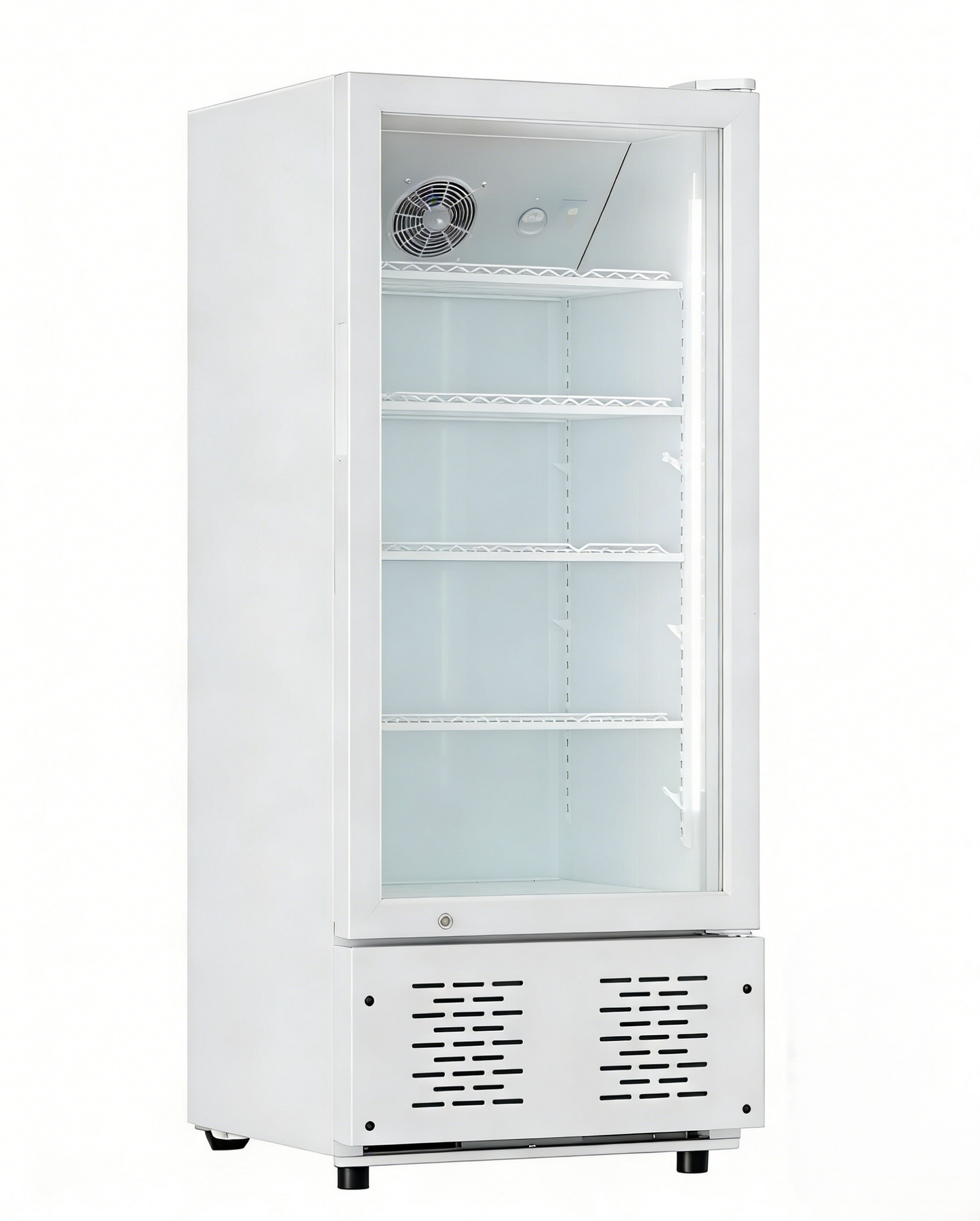Black & White Commercial Glass Door Refrigerator Display Cooler Merchandiser