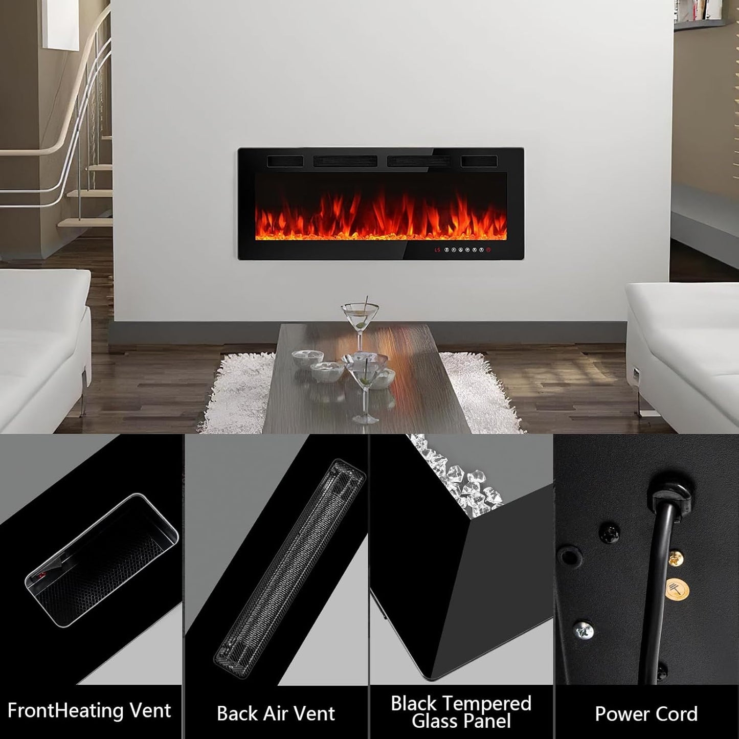 RBA1 50-LTFP-C1 Electric Fireplace