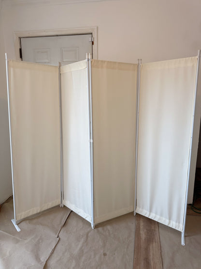 4 Panel Room Divider Folding Privacy Screens Room Separation for Home Office 88"