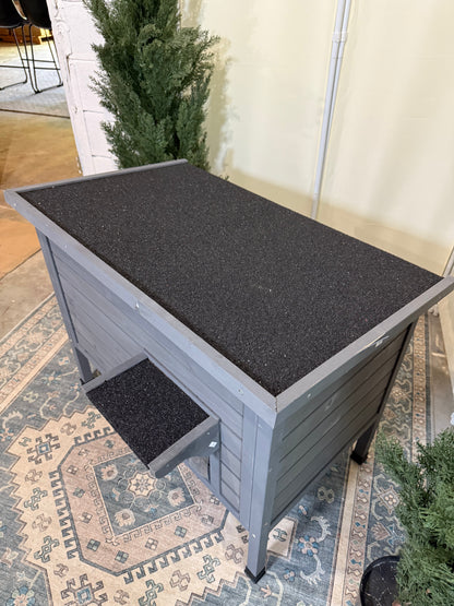Outdoor Cat House Feral Cat Enclosure cat Houses for Cats Insulated with Escape Door All-Round Foam Weatherproof Winter Shelter-cat Houses Solid Wood Large Size 34.7" L*21.6" W*27.3" H