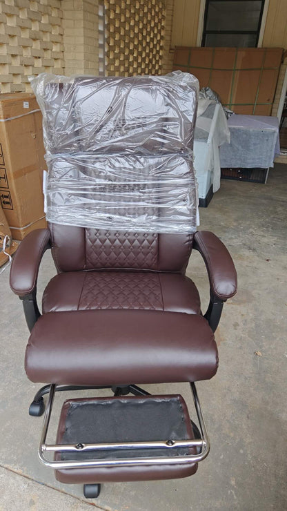 Office Chair,Big and Tall Office Chair with Foot Rest Ergonomic High Back Executive Office Chair 400lbs,Home Office Desk Chairs with Lumbar Support,Reclining Office Chair