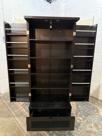 Pantry Cabinet with Adjustable Shelves and Drawer, Kitchen Cabinet Buffet Cupboards Storage for Home Office
