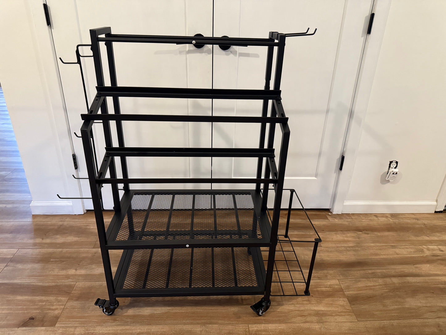 600LBS Dumbbell Rack Weight Stand - Bonvork Adjustable Weight Rack for Dumbbells, Home Gym Storage Rack for Yoga Mat Foam Roller Kettlebells, Workout Equipment Storage Organizer With Wheels