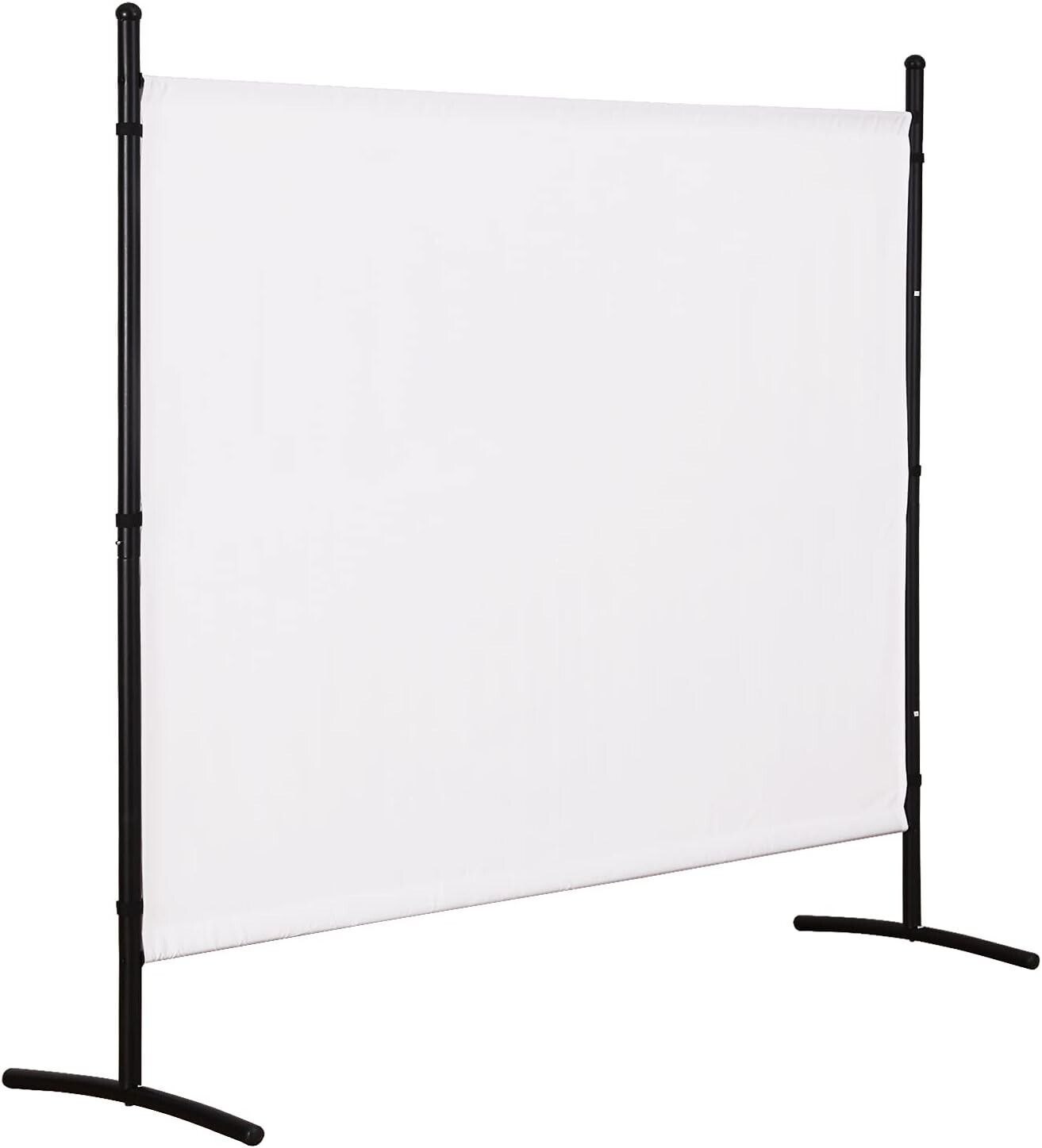 Single Panel Room Divider Privacy Partition Screen for Office Home Beige 72 inch