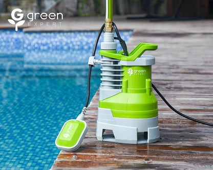 Green Expert 1/2 HP Submersible Sump Pump Max Flow 3000GPH Built-in Float Switch