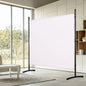 Single Panel Room Divider Privacy Partition Screen for Office Home Beige 72 inch