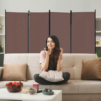 4 Panel Room Divider Folding Privacy Screens Room Separation for Home Office 88"