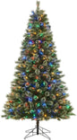 Honeywell 6.5 ft Cashmere Pre-Lit Artificial Christmas Tree Multi-Color Lights