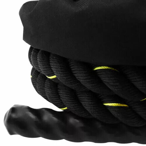 Battle Ropes Exercise Rope Workout Ropes w/Durable Protective Sleeve 30,40,50 FT