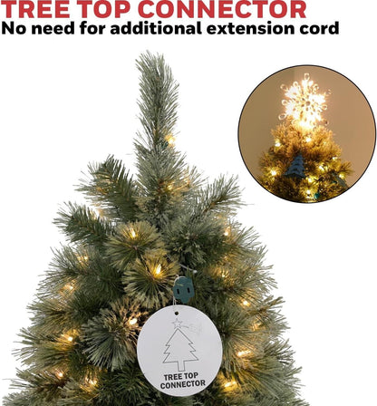 Honeywell 7.5 ft Cashmere Pre-Lit Artificial Christmas Tree Multi-Color Lights