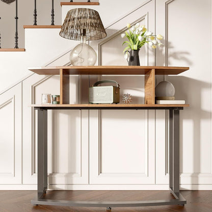 Dock Entryway Console Table - Sofa Tables with Storage, Narrow Hallway Furniture