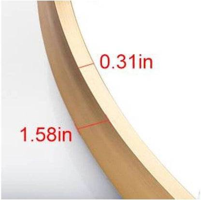 28" Wall Circle Mirror for Bathroom Round Mirror for Wall Hanging 28 inch Gold