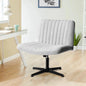 Armless Criss Cross Chair Comfy Office Chair Home Office Desk Chair No Wheels