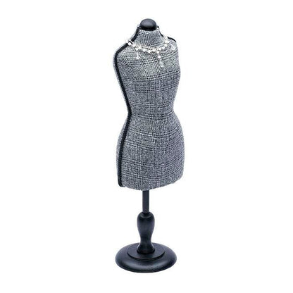 Jewelry Display Stand Grey Mannequin Miniature Body Form Display 22 5/16"H