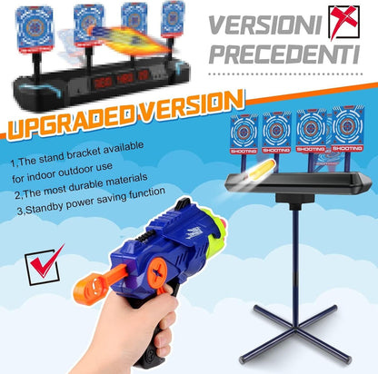 Electronic Digital Target for Dart Guns Indoor Outdoor Stand Set Shooting Toys