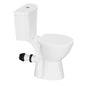 19" High Rear Outlet Toilet Dual Flush Round With Soft Close Seat 1/1.6 GPF