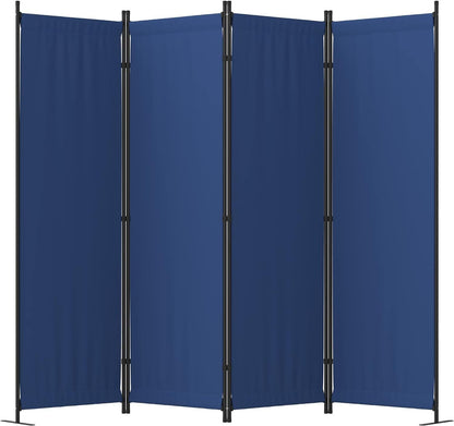 4 Panel Room Divider Folding Privacy Screens Room Separation for Home Office 88"