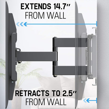 Mounting Dream TV Wall Mount for 42-70'' TVs, Full Motion TV Wall Mount TV Brack