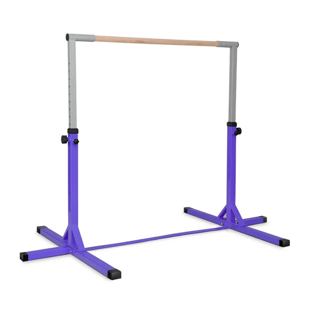 Adjustable Horizontal Training Bar Steel Gymnastics Junior Room Practice