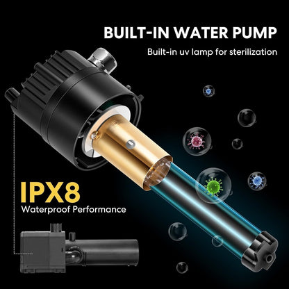 530/660 GPH Submersible Water Pond Filter Pump Fountain Kits w/ UV Sterilizer