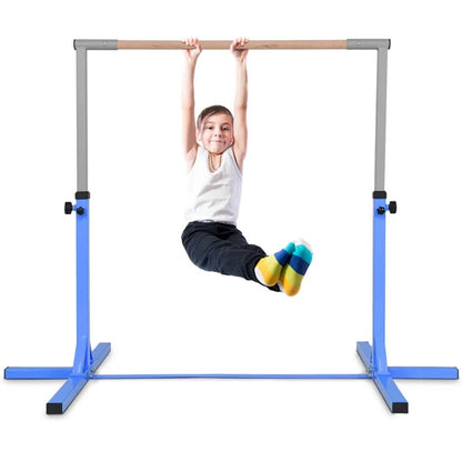 Adjustable Horizontal Training Bar Steel Gymnastics Junior Room Practice