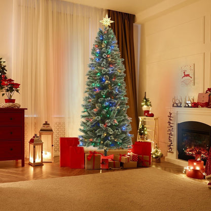 Honeywell 7ft Cashmere Pre-Lit Artificial Christmas Tree with Multi-Color Lights