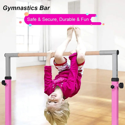 Adjustable Steel Horizontal Training Bar Gymnastics Junior Home Practice