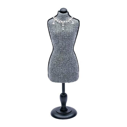 Jewelry Display Stand Grey Mannequin Miniature Body Form Display 22 5/16"H