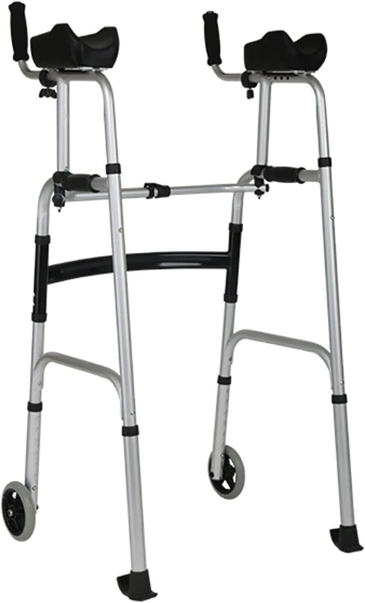 Upright Walker with 5” Dual Wheels, Forearm Walker with Armrests