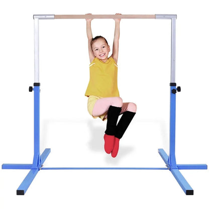 Adjustable Horizontal Training Bar Steel Gymnastics Junior Room Practice