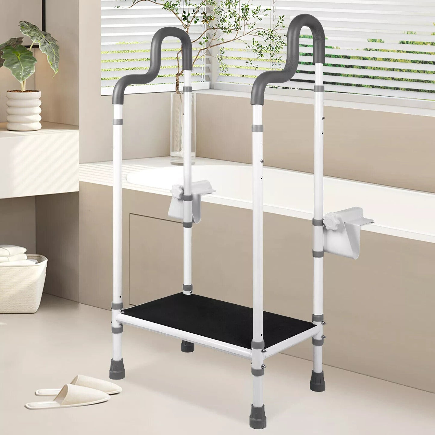 Adjustable Step Stool with Handle for Elderly,Walk in Tubs for Seniors