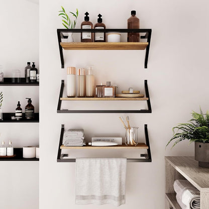 Floating Flip Shelf - Floating Shelves for Wall Storage, Bathroom, Bedroom Decor