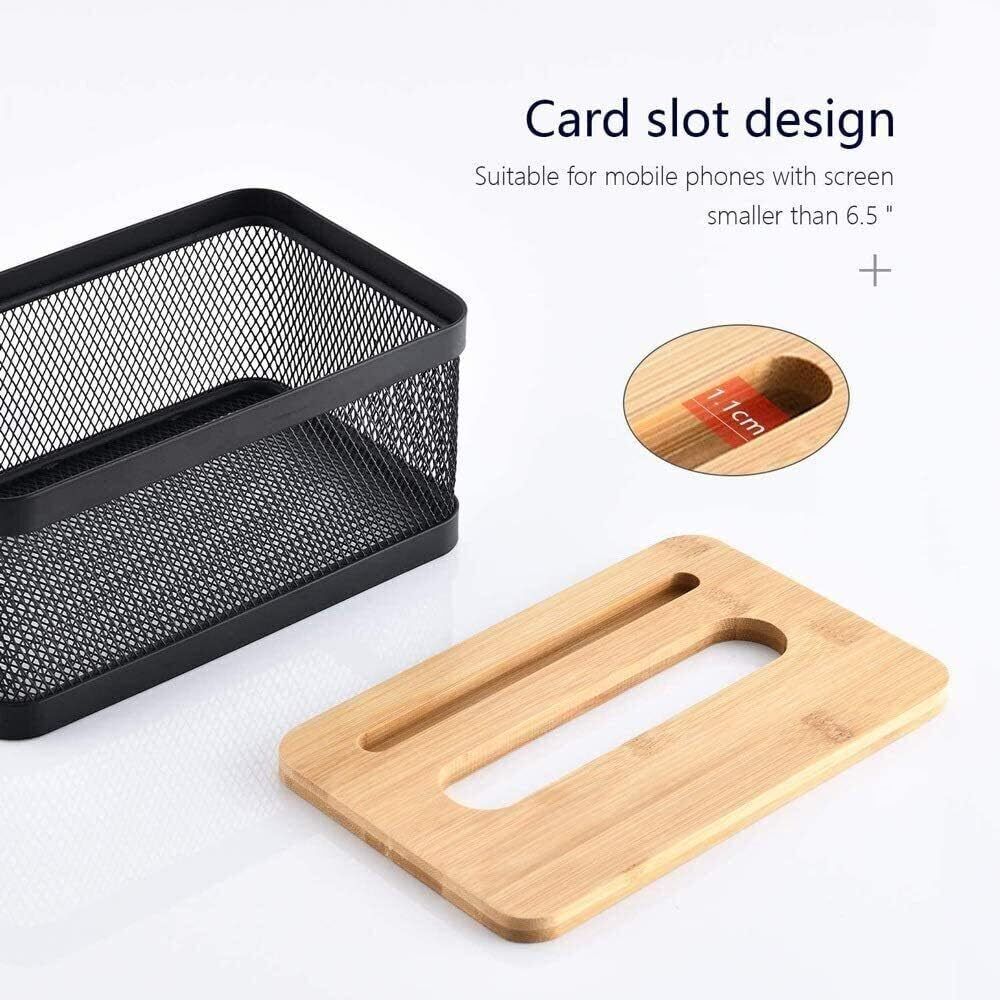 Tissue Box Wood Cover Napkin Holder Dispenser Home Desktop Paper Towel Storage